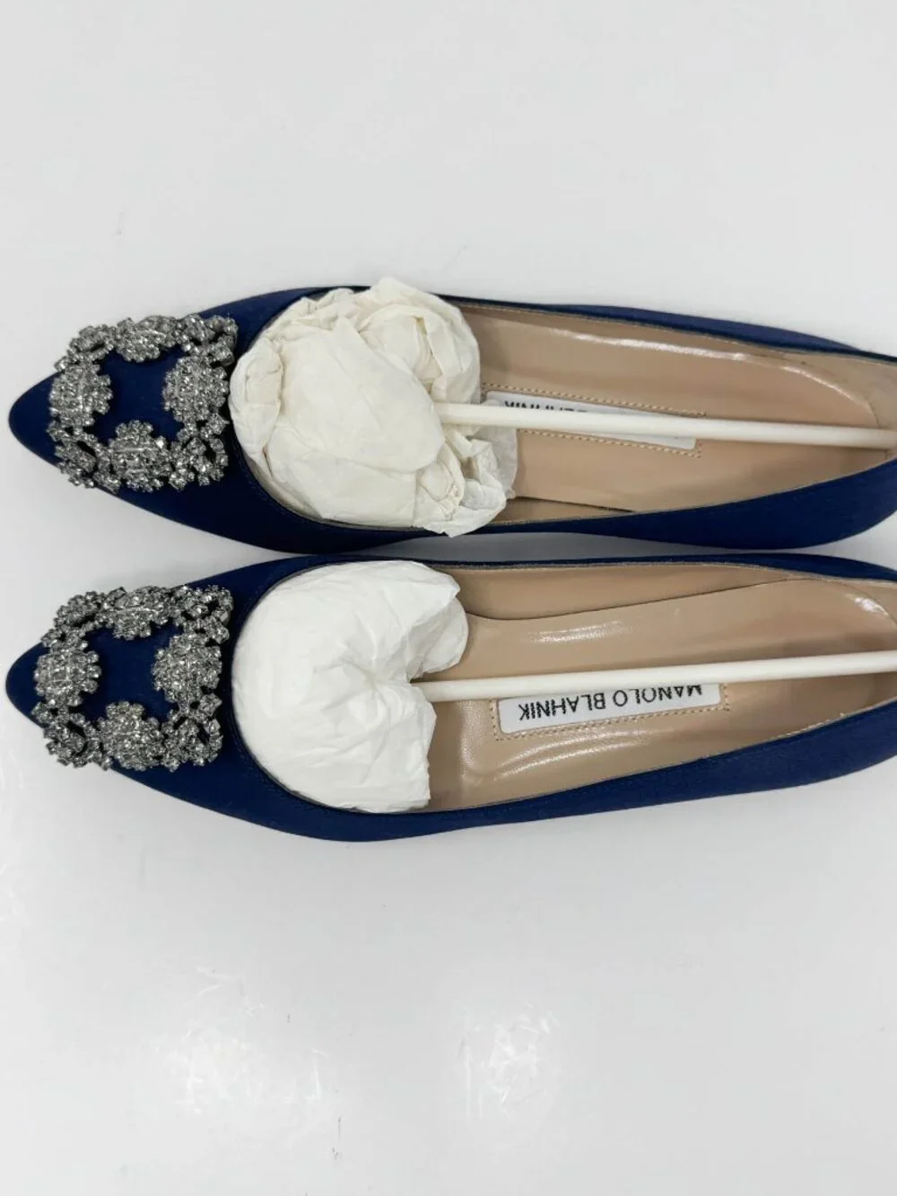 Manolo Blahnik Navy Blue